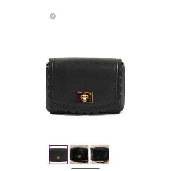 KATE SPADE MAPLE COURT ZANI LEATHER CROSS BODY BLACK SHOULDER BAG - Picture 1 of 11